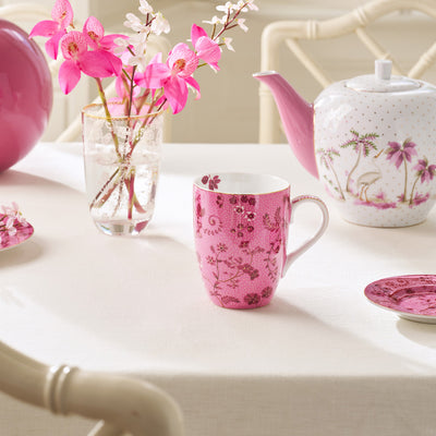 Pip Studio Tasse Jolie Blumen rosa groß