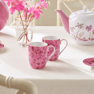 Pip Studio Tasse Jolie Blumen 2er-Set rosa klein