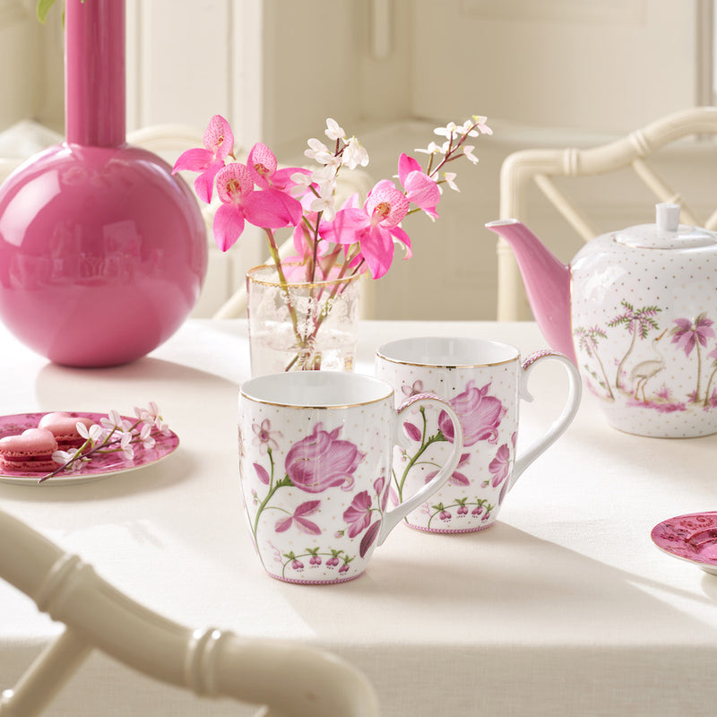Pip Studio Tasse Jolie Tulpen 2er-Set rosa XL