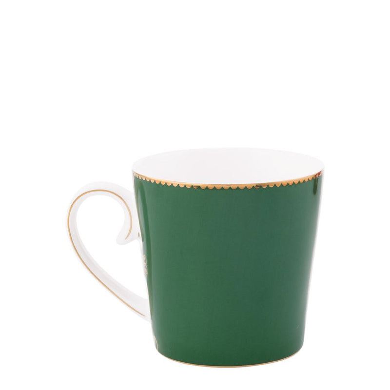 Pip Studio Tasse Love Birds Medaillon Hirsch dunkelrot klein