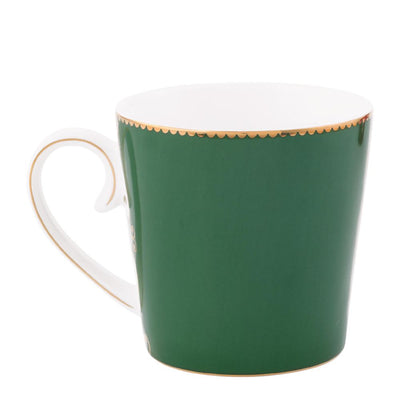 Pip Studio Tasse Love Birds Medaillon Hirsch dunkelrot klein