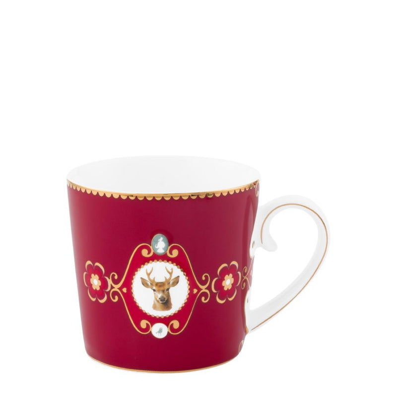 Pip Studio Tasse Love Birds Medaillon Hirsch dunkelgrün groß