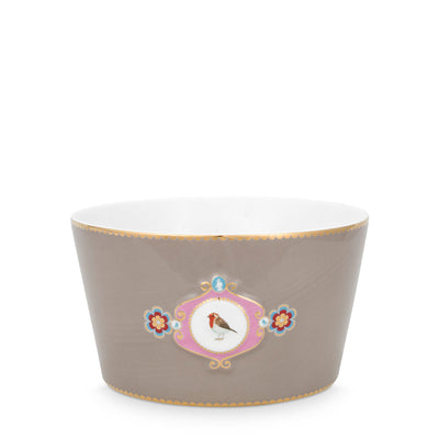Pip Studio Schale Love Birds Medaillon khaki 15 cm
