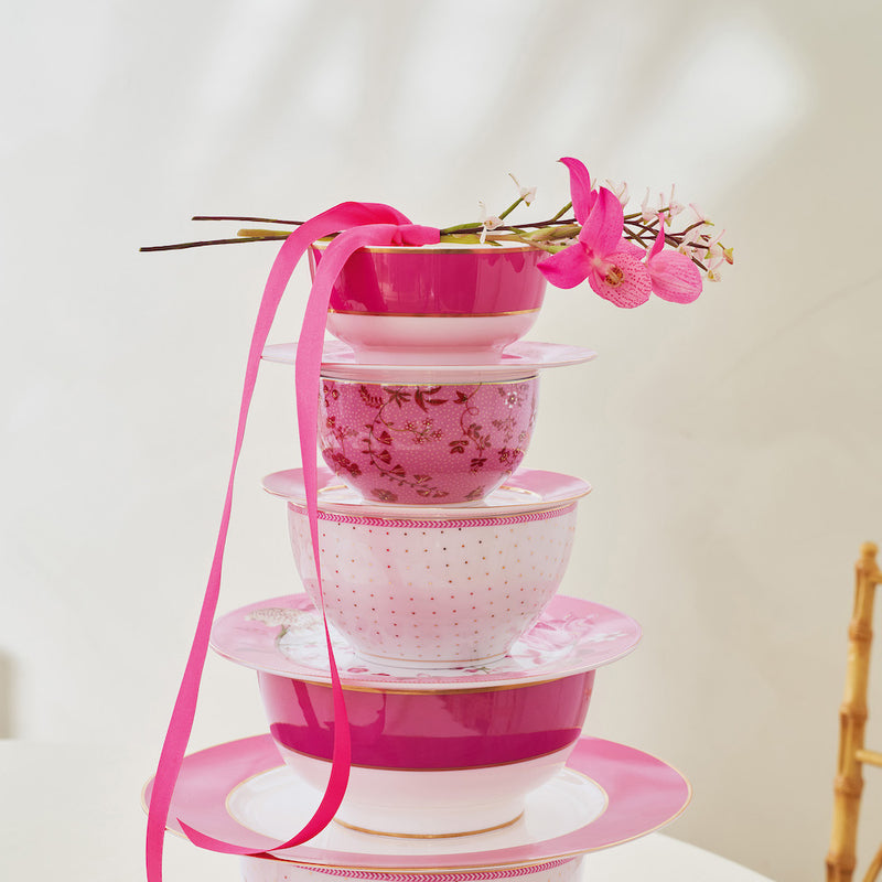 Pip Studio Schale Jolie Blumen rosa 12 cm