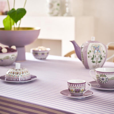 Pip Studio Espresso-Tassen mit Unterteller Lily & Lotus lila 2er-Set