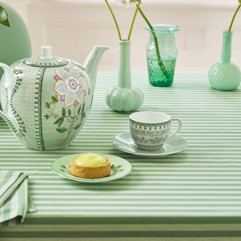 Pip Studio Espresso Tasse & Untertasse Lily & Lotus Moon Delight hellgrün
