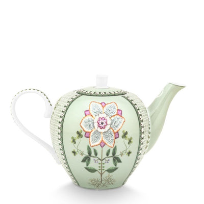 Pip Studio Teekanne Lily & Lotus gemustert hellgrün 1600 ml