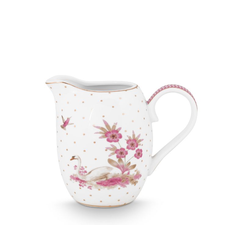 Pip Studio Milchkännchen Jolie Punkte goldfarben rosa 250 ml