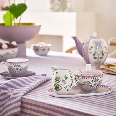 Pip Studio Milch & Zucker Tablett Lily & Lotus lila