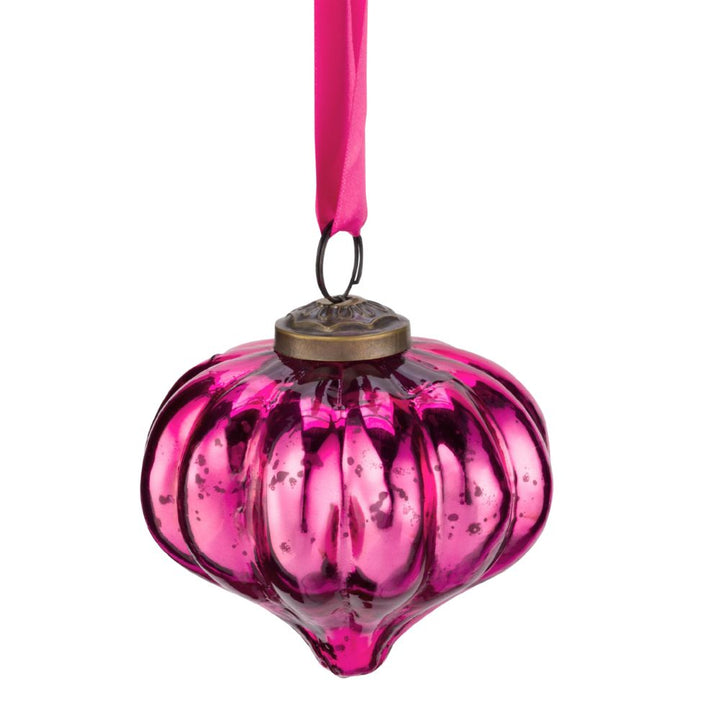 Pip Studio Glas Ornament Zwiebel pink