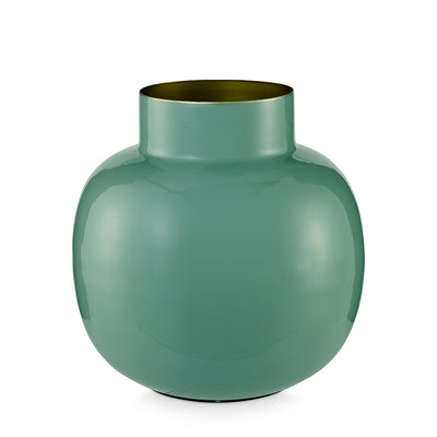 Pip Studio Vase Metall grün rund 25 cm