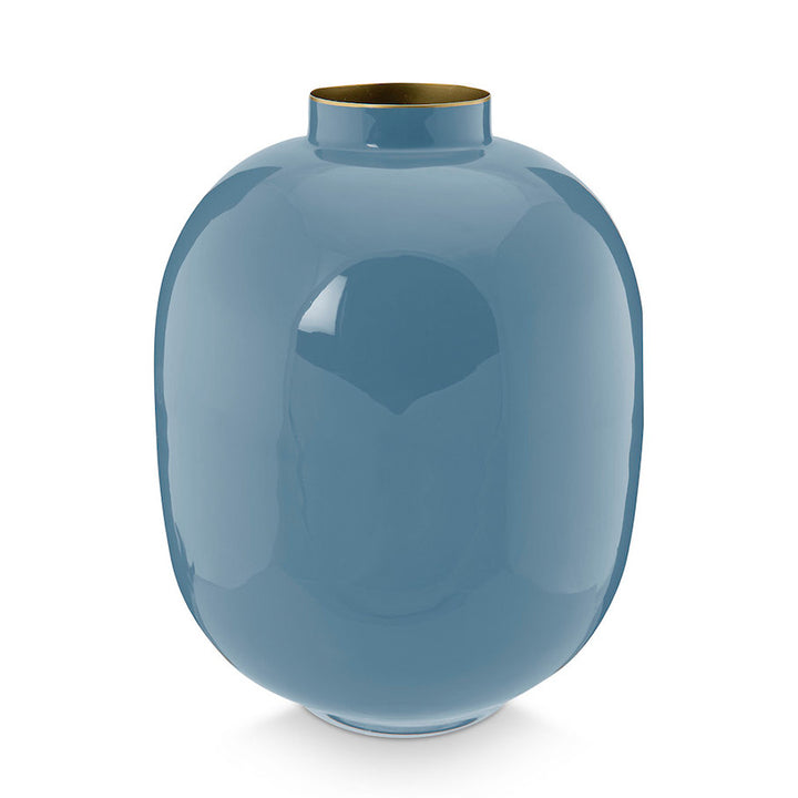 Pip Studio Vase Metall blau 32 cm