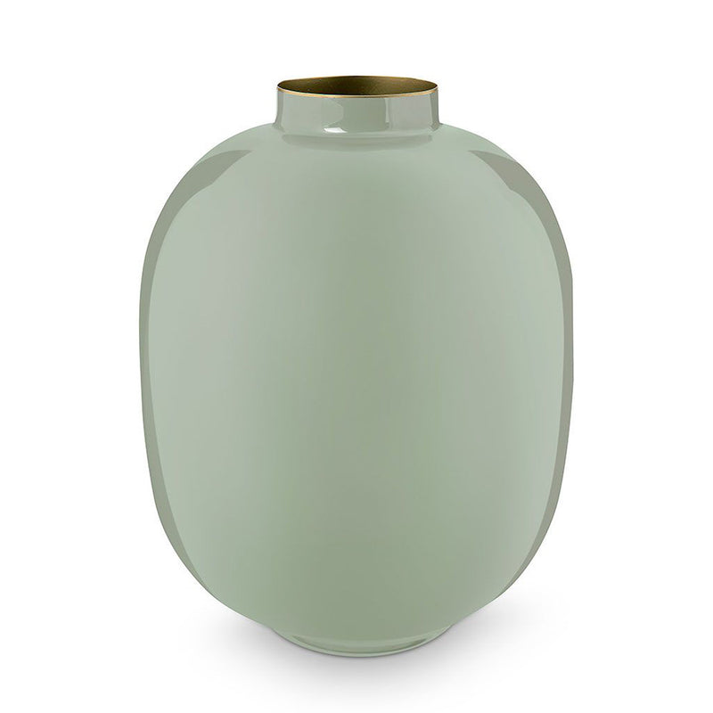 Pip Studio Vase Metall Grün 32 cm