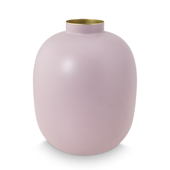 Pip Studio Metallvase helllila 32 cm matt