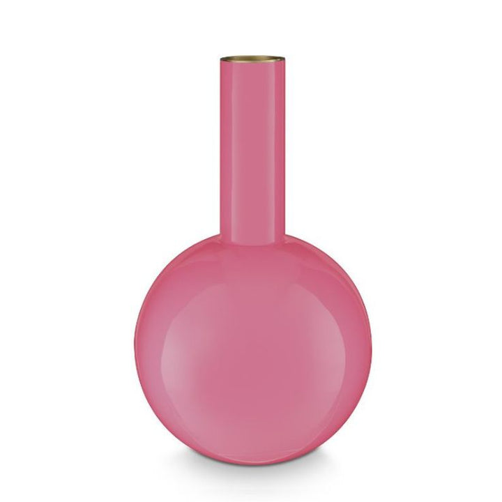 Pip Studio Metall Vase rosa 33 cm