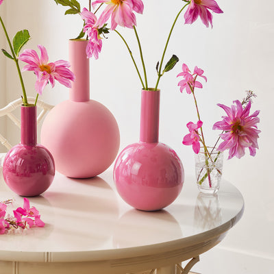 Pip Studio Metall Vase rosa 33 cm