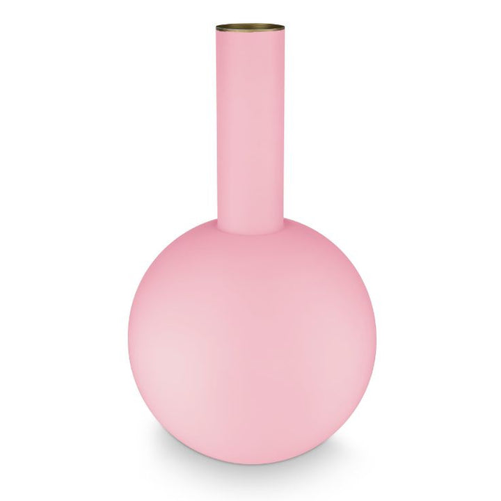Pip Studio Metall Vase matt zartrosa 42 cm