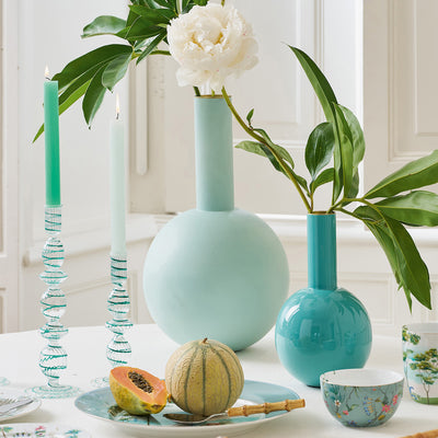Pip Studio Metall Vase matt hellblau 42 cm