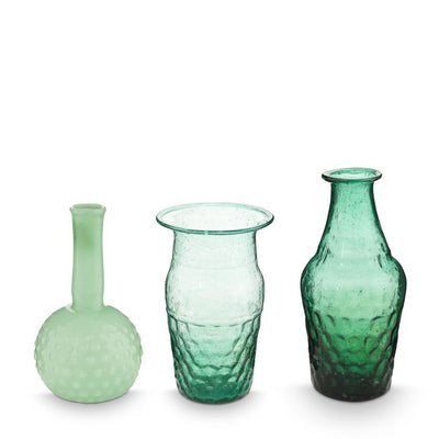 Pip Studio Vasen-Set Glas blau-grün