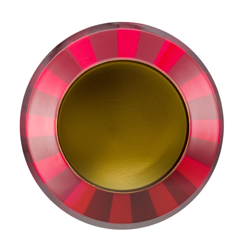 Pip Studio Vase Metall Stripes dunkelrot