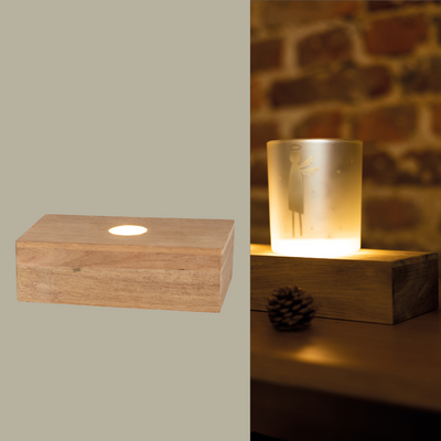 Räder Lichtleiste 1er für Poesielichter und Lichthäuser naturfarben