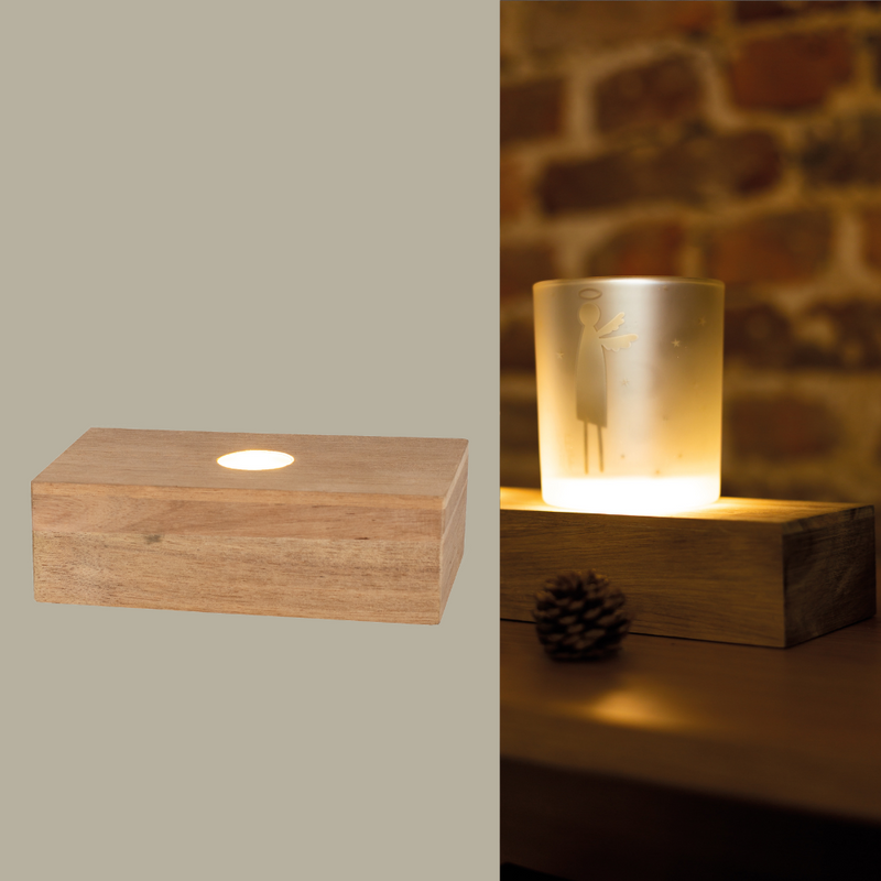Räder Lichtleiste 1er für Poesielichter und Lichthäuser naturfarben