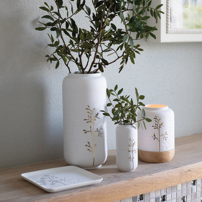 Räder Vase Zweig Goldfarben