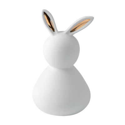 Räder OSTERN Porzellanhase Dame Ohren goldfarben