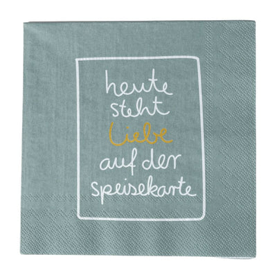 Räder Serviette Heute steht Liebe…