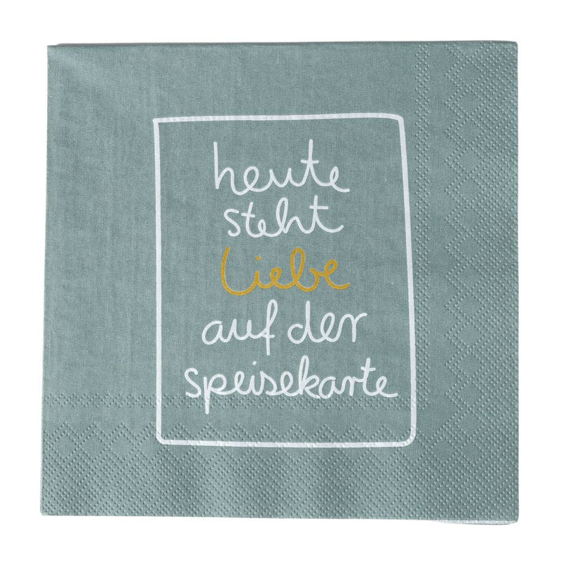 Räder Serviette Heute steht Liebe…