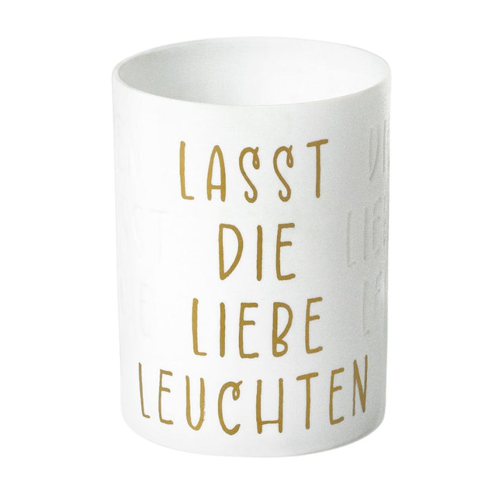 Räder Teelichthalter Lasst die Liebe leuchten