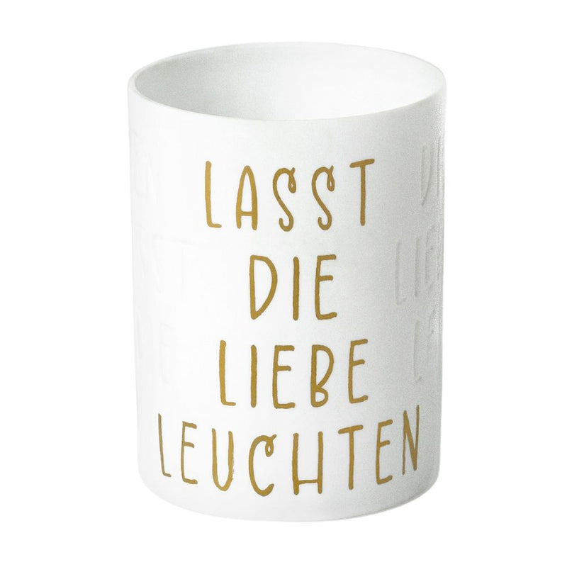 Räder Teelichthalter Lasst die Liebe leuchten