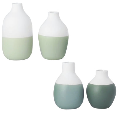 Räder Mini Flaschenvasen 4er-Set grün