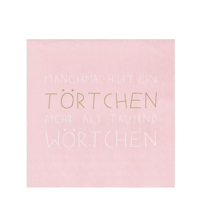 Räder Cocktailservietten Manchmal hilft ein Törtchen