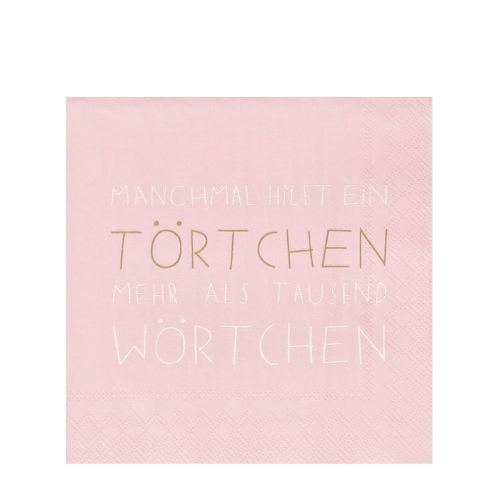 Räder Cocktailservietten Manchmal hilft ein Törtchen