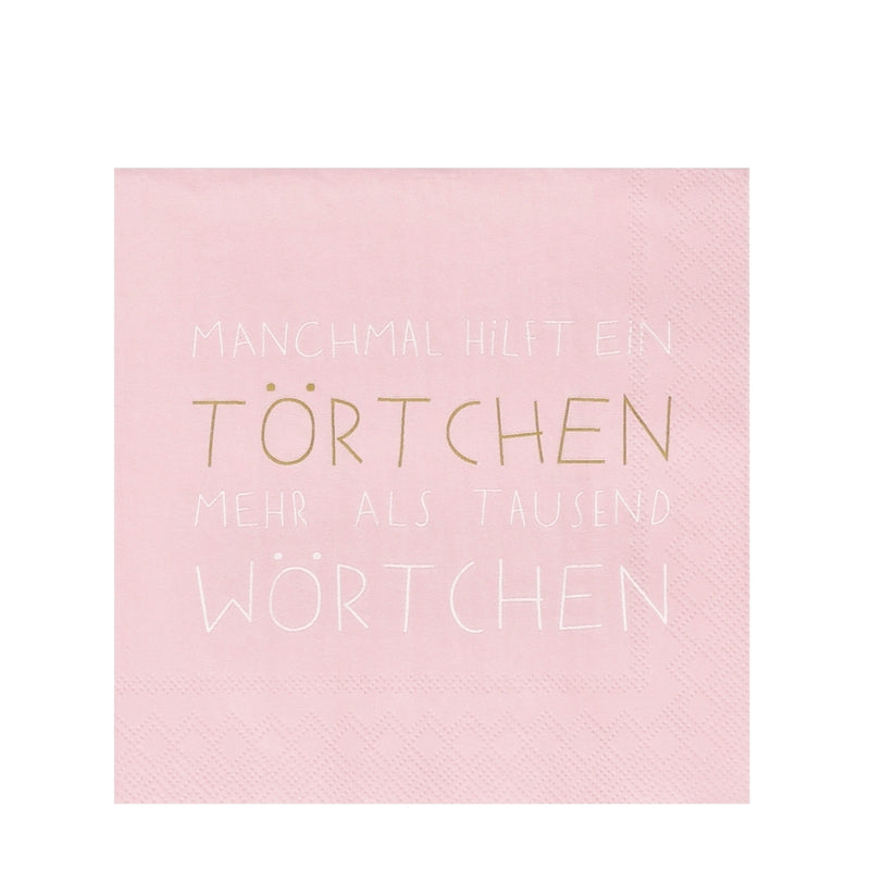 Räder Cocktailservietten Manchmal hilft ein Törtchen