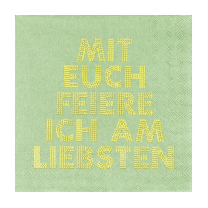 Räder Servietten Mit euch feiere ich am liebsten