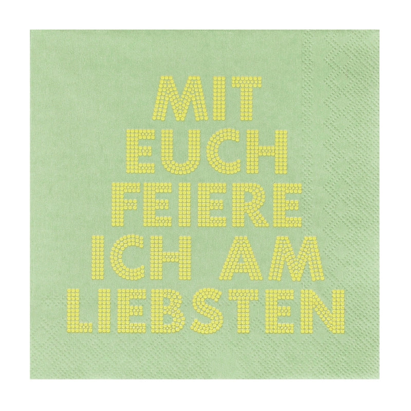 Räder Servietten Mit euch feiere ich am liebsten