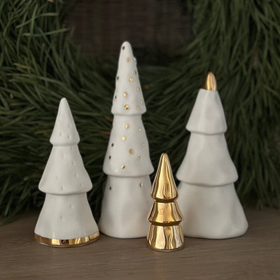 Räder Weihnachtswald 4er-Set Goldfarben