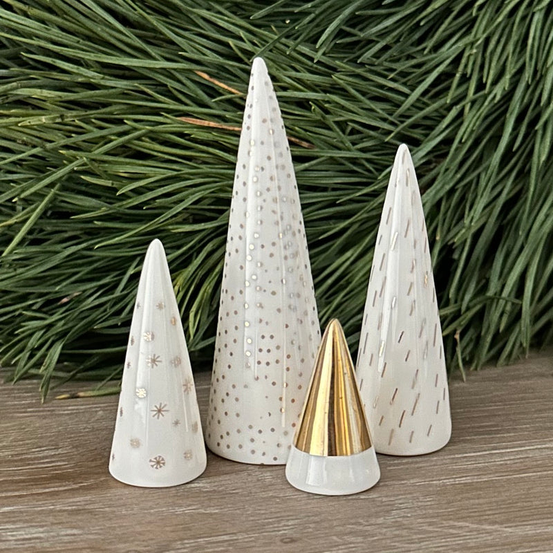 Räder Kleiner Winterwald 4er-Set Goldfarben