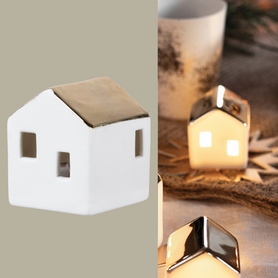 Räder Lichthaus Cabane De Ski – Maison Lumineuse Porcelaine & Bois Décoration Hivernale