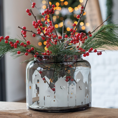 Räder Wintervase Häuser