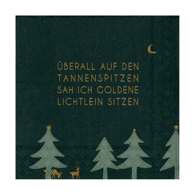 Räder Cocktailserviette Überall auf den Tannenspitzen
