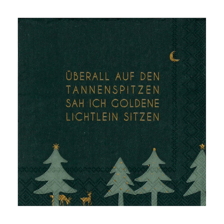 Räder Cocktailserviette Überall auf den Tannenspitzen