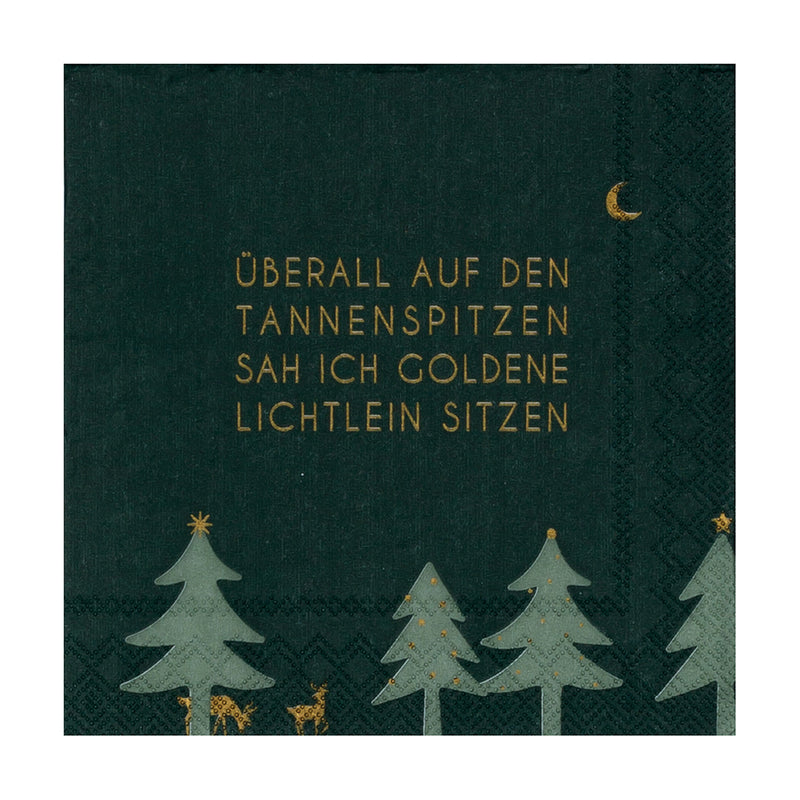 Räder Cocktailserviette Überall auf den Tannenspitzen
