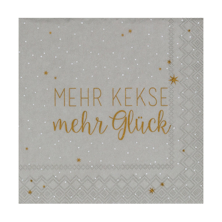 Räder Cocktailserviette Mehr Kekse mehr Glück