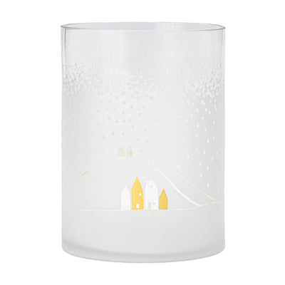 Räder Windlicht Schneelandschaft