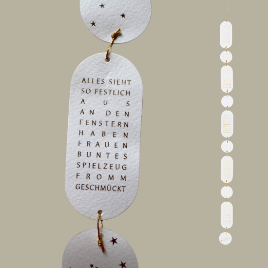 Räder Sternbilder Kette Weihnachtsgedicht