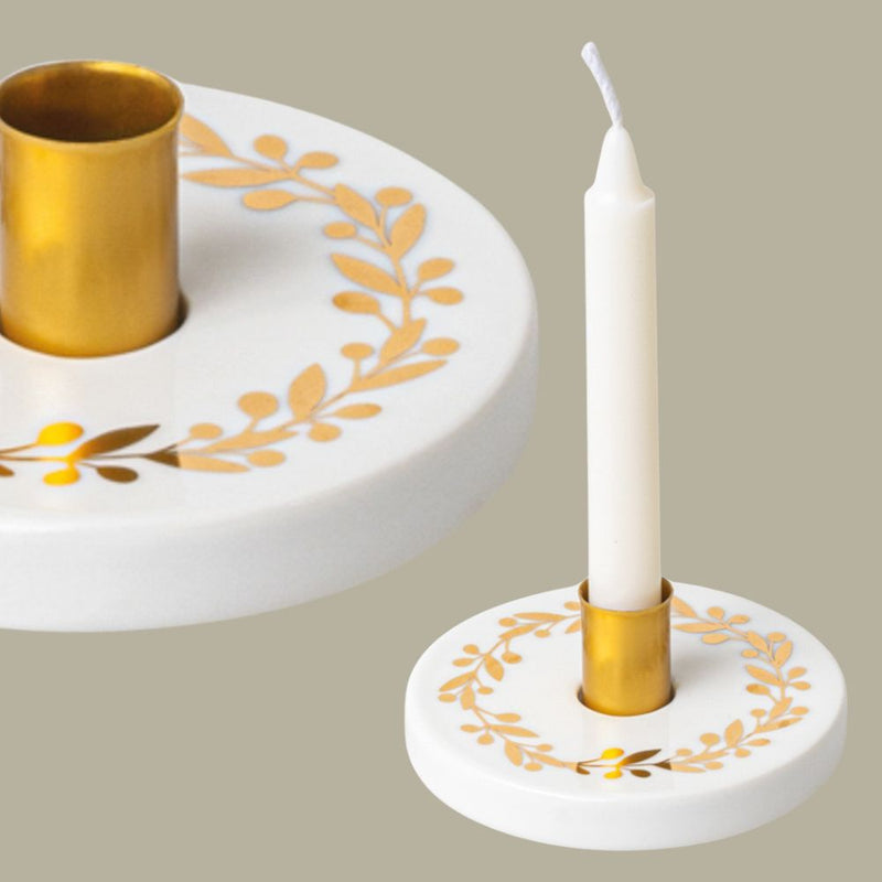 Räder Winterschein Kerzenhalter Kranz