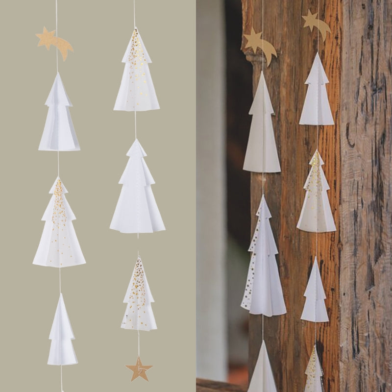 Räder Tannen Kette Schneeflocken